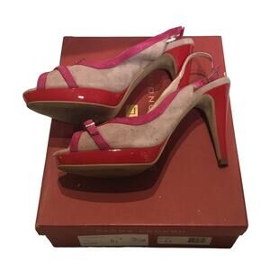 Sasha London Joyce Red Combo Shoes